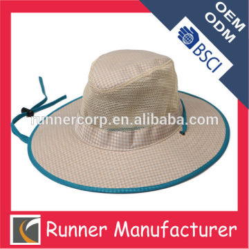 Wide brim bucket hat with knot