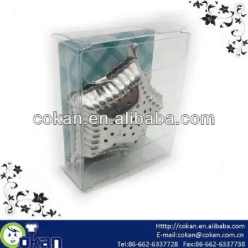Promotion Stainless Steel Star Shape Tea Infuser with Chain CK-2168
