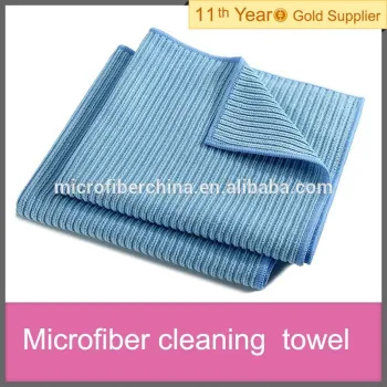 woven Mircrofiber towel hot sale super pole stripe