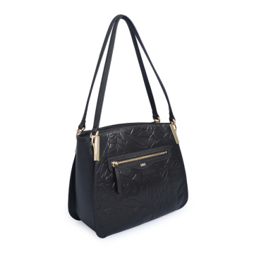 Sac à main sac à main noir Shopper dames double bandoulière