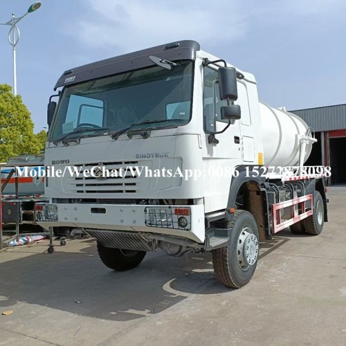 Howo Military 8t Campo séptico de alcantarillado