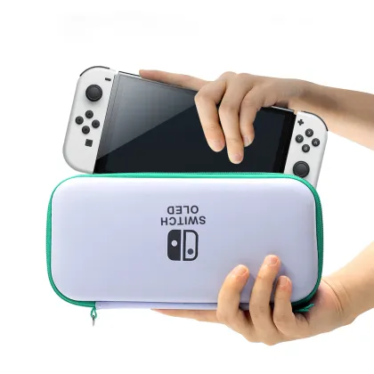 Nintendo Switch OLED Accessories Bundle: Cases, Carrying Case, and Storage Bag