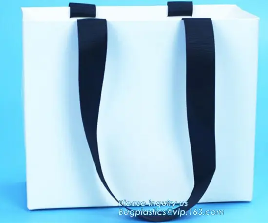 Christmas Gift Custom Print White Paper Bag, Multi Color Kraft Paper Shopping Bag for Christmas/ Garment Paper Gift Bag