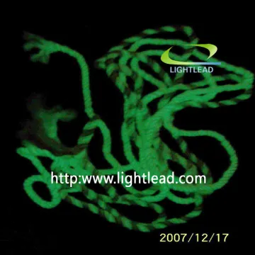 Photoluminescent ropes, glow rope
