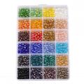 Kits de perles de cristal en verre de 6 mm 24box