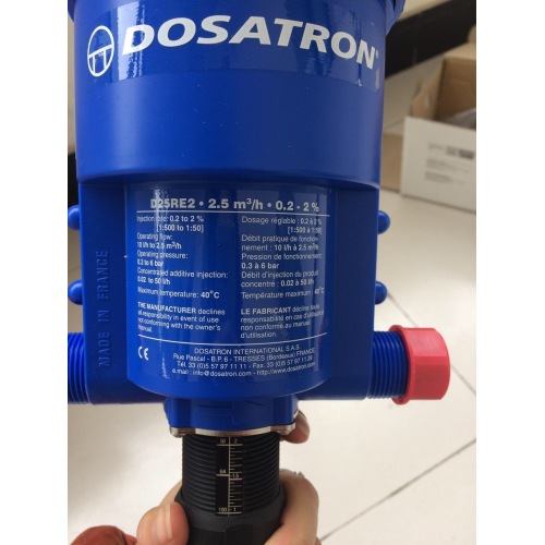 D25RE2 Dosatron Doser Water Powered pump