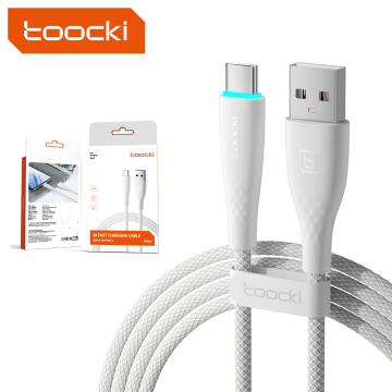Toocki Braided 3A USB A to Type C Fast Charging Cable with LED Display