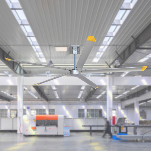Industrial fans save energy and cool down quickly