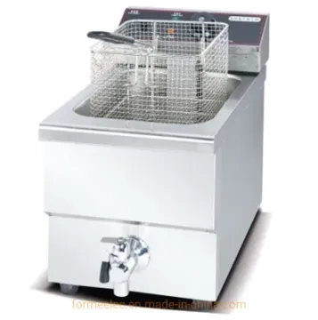 Kitchen Equipment Desktop Electric 2-Tank Fryer 2-Basket 6.5kw 16L Electric Fryer