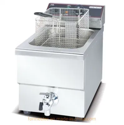 Kitchen Equipment Desktop Electric 2-Tank Fryer 2-Basket 6.5kw 16L Electric Fryer