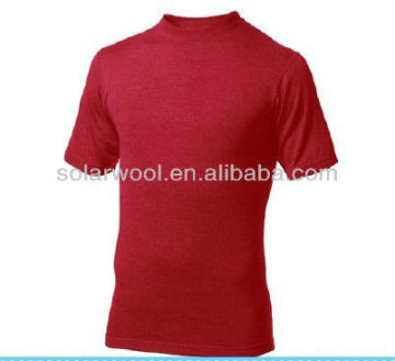 Men's thermal merino wool short sleeve shirt