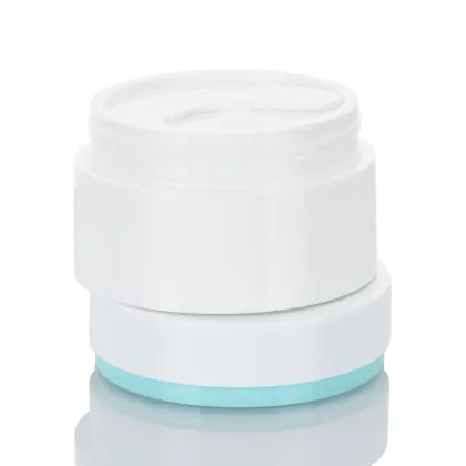 100g Heavy Wall PP Plastic Colorful Facial Cream Jar with Spoon