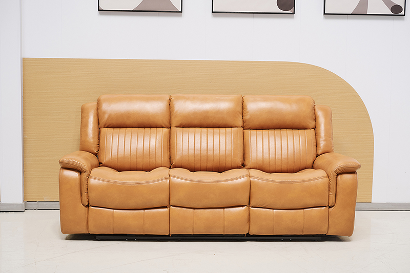 Brown Reclining Sectional Sofa Set