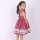 girls Dollcake remake plum ruffle twirly dress