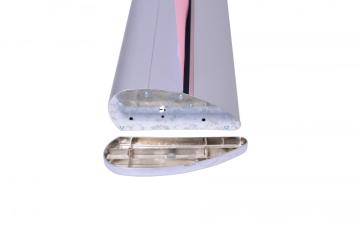 Hoogwaardige bewegende luxueuze aluminium bannerstandaard display