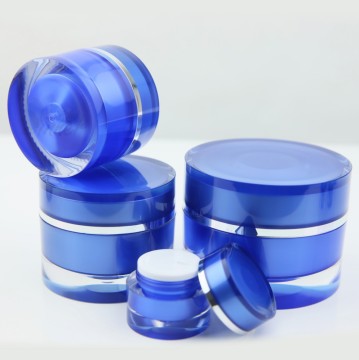 5g 30g 50g acrylic cream jar blue