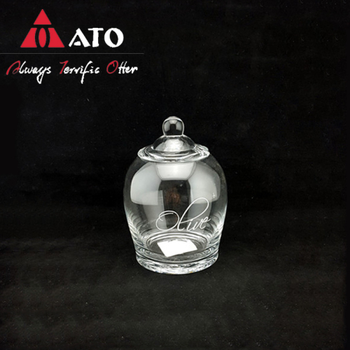 Ato Candy Jar مع أدوات زجاجية حاوية السكر الغطاء