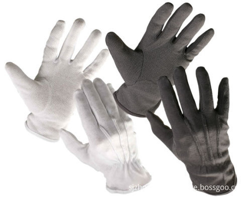 Deluxe dotted Gloves White