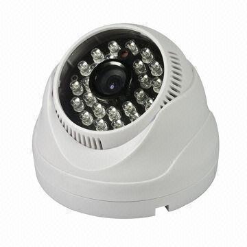 1/3-inch Indoor Color CCD Camera, 700TVL Horizontal Resolution, 24pcs LEDs, Auto White Balance