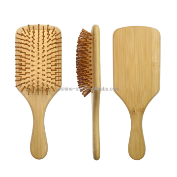 Wholesale Eco-Friendly Bamboo Detangling Massage Wood Hair Comb Brush