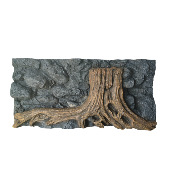 Painel de fundo em forma de raiz de árvore realista