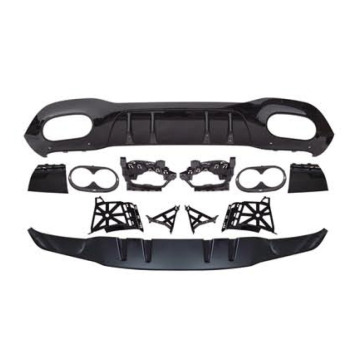 Gloss Black Rear Diffuser for BENZ A-Class W177 A45 Hatchback Rear Lip