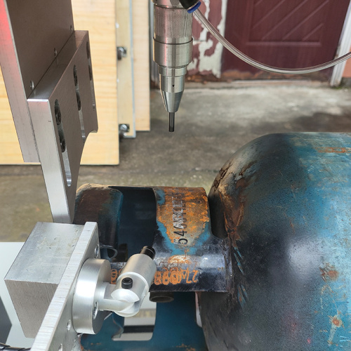 Máquina de marcação de matriz de ponto pneumático de levantamento automático