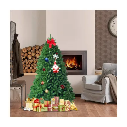 Linwoo Snowy Christmas Tree White Natural Looking Artificial Pine Tree