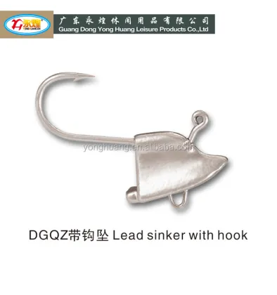 Lead Head Jig Sinker with Hook for Fishing Weights