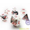 BCD 19M63D13-Silver Lode Dice w/orange Number