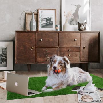 Linwoo Large Artificial Grass Rug - Indoor/Outdoor Realistic Fake Grass Turf