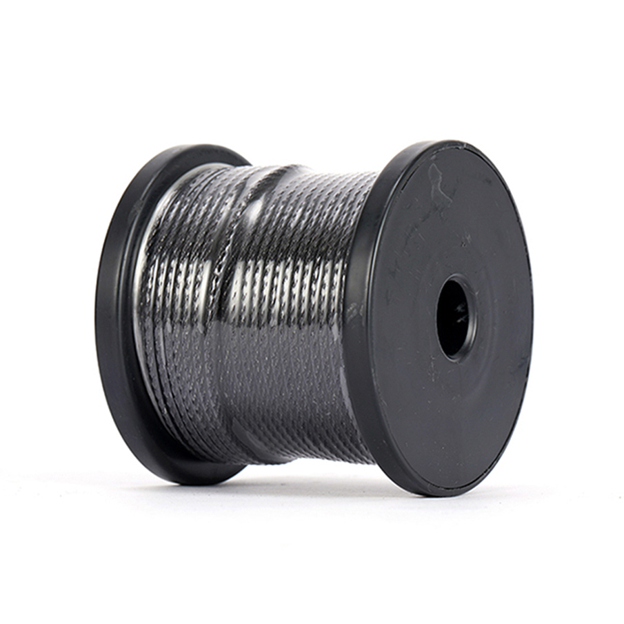 Stainless steel black wire rope, all black (8)