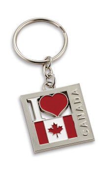 Canada Metal Keychain