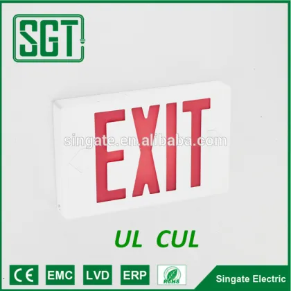 UL listed ABS LED Emergency Exit Sign Light for North America