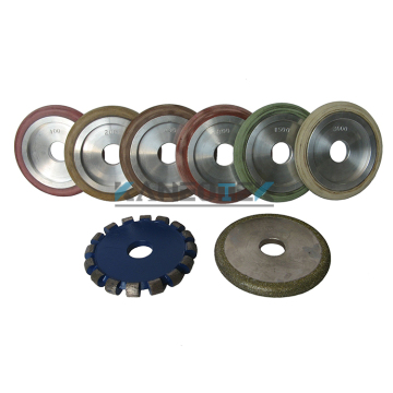 KANEOTEK 4 Inch Fluting Wheels Resin Bond Diamond Wheel Set for Stone MARBLE GRANITE COUNTERTOP