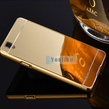 China supplier cheap mobile phone cases new mirror metal luxury back cover for oppo mirror 5 / a37
