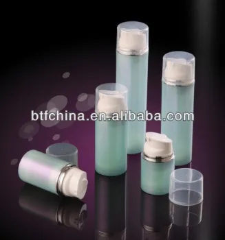 airless bottle with colour coating
