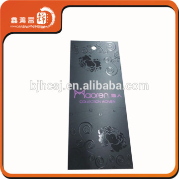 Custom fashion garment hang tag printing uv