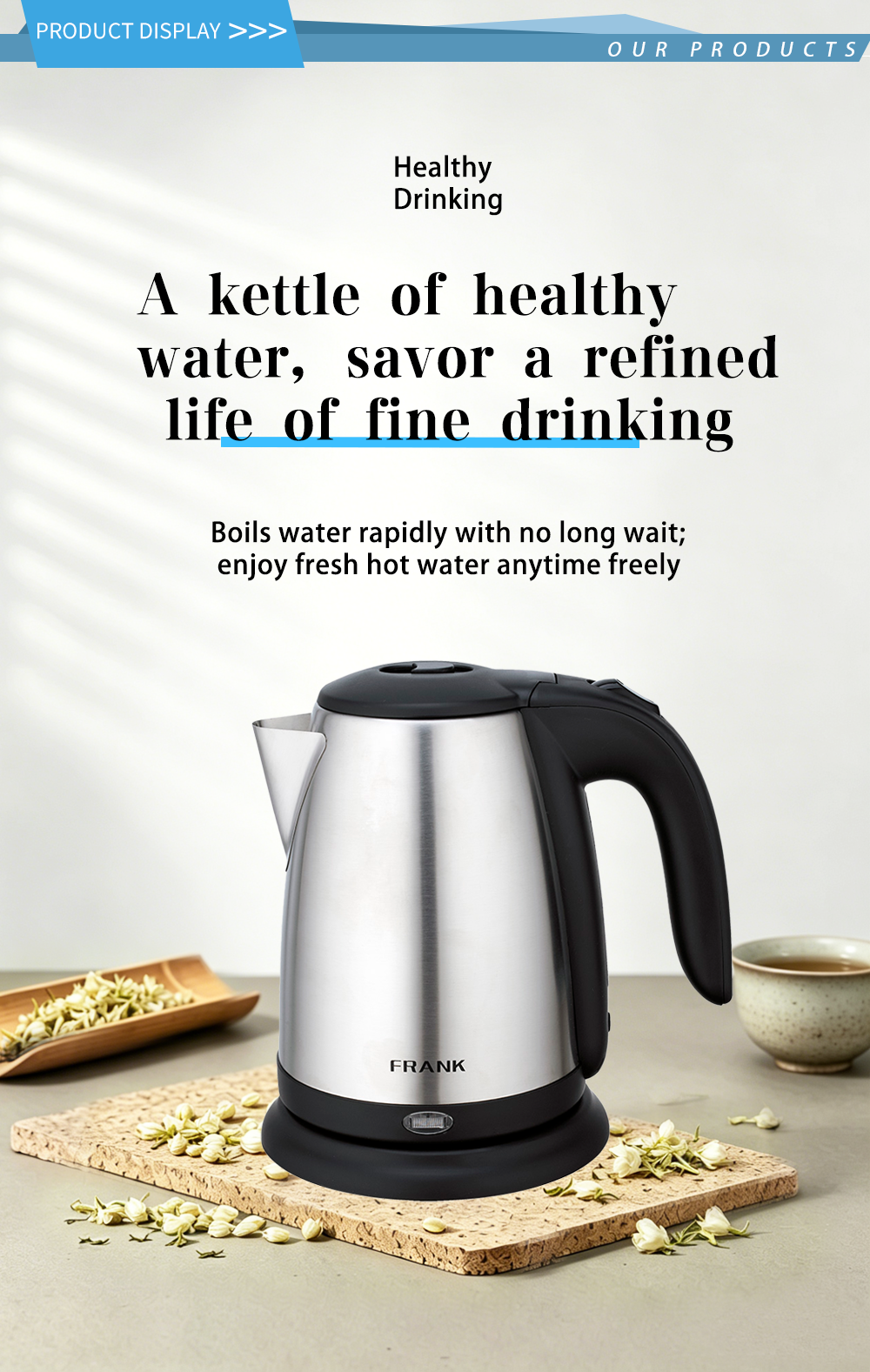 304 stainless steel kettle FK-0906 1