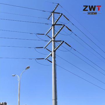 Poste tubular de acero personalizado para líneas de transmisión de energía