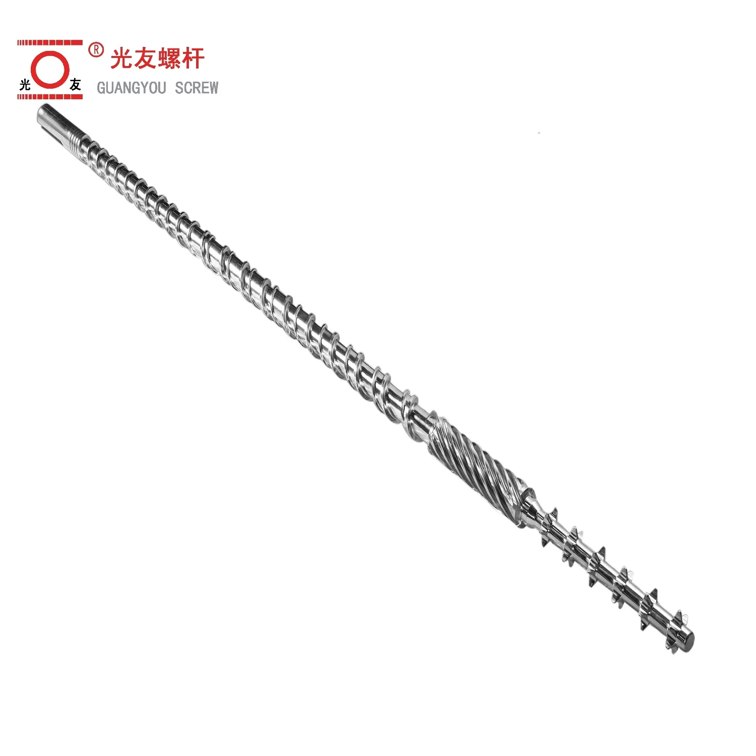 এক্সট্রুশন মেশিনের জন্য OEM বাইমেটালিক একক স্ক্রু এবং ব্যারেল