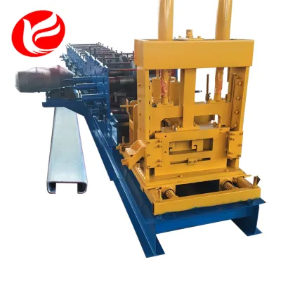 Color steel z colored c purlin forming machine