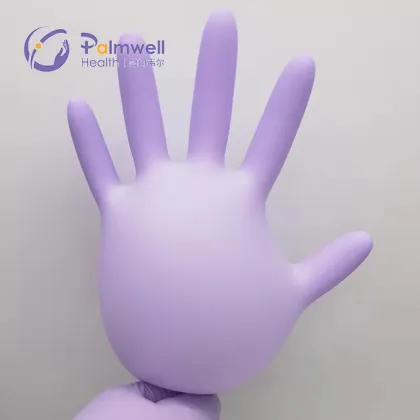 Nitrile Gloves Disposable Purple Color Cleaning Gloves