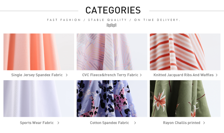 Жаккардовая трикотажная ткань с принтом DTY для одежды