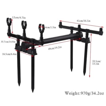 Custom Design Carp Rod Pod: Folding Aluminum Alloy Carp Fishing Tackle