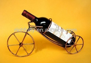 Decorative Wrought Iron Single Bottle Wine Rack