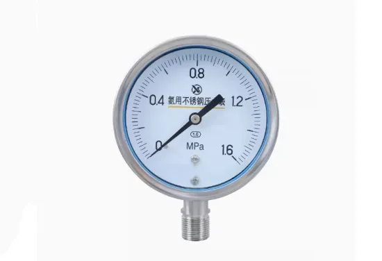 Stainless steel ammonia pressure gauge