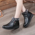 Anti slip flat bottomed grandma's short boots