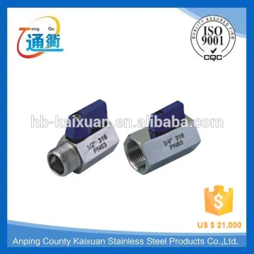 1/4" NPT mini ball valve