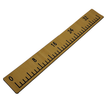 Light Teak over Black Boat Fishing Measurement Pad